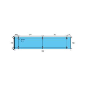 Adaptable sur POLIN - 765 mm x 80 mm, joint de vitre de four