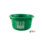 Bac rond 19L vert logo BIO